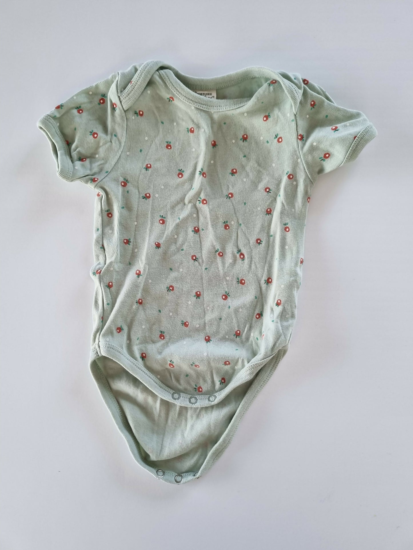 Nature Baby Apple Bodysuit, Size 3-6m