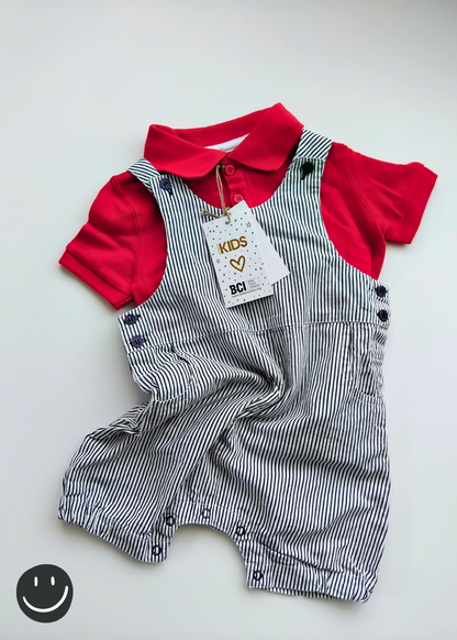 Cotton On Kids + Little Bundle Shortalls Set | Size 12-18 months BNWT