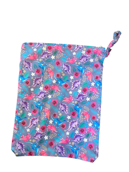 MINNIE & MAY - Pink Dinosaur Wet Bag