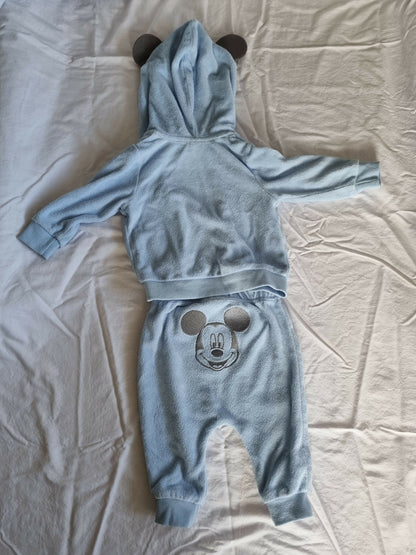 Disney Baby Sweatsuit Set | Mickey Mouse Blue | Size 6m