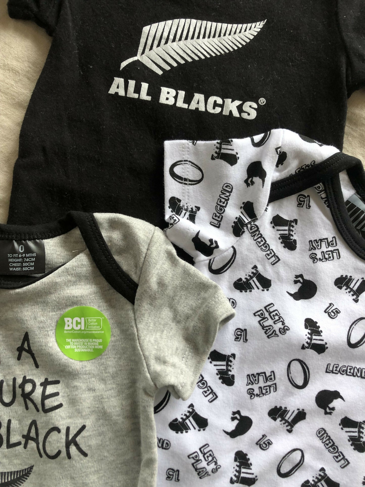 ALL BLACKS | BODYSUIT SET | 6-9M