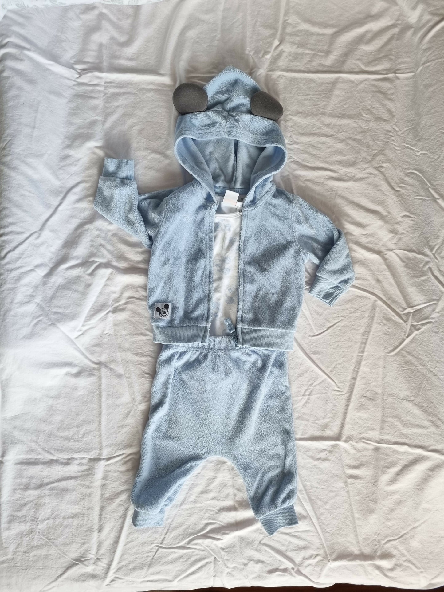 Disney Baby Sweatsuit Set | Mickey Mouse Blue | Size 6m