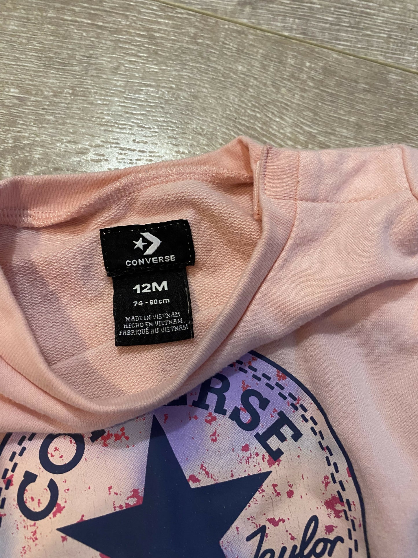 Pink Converse Jumper - Size 0