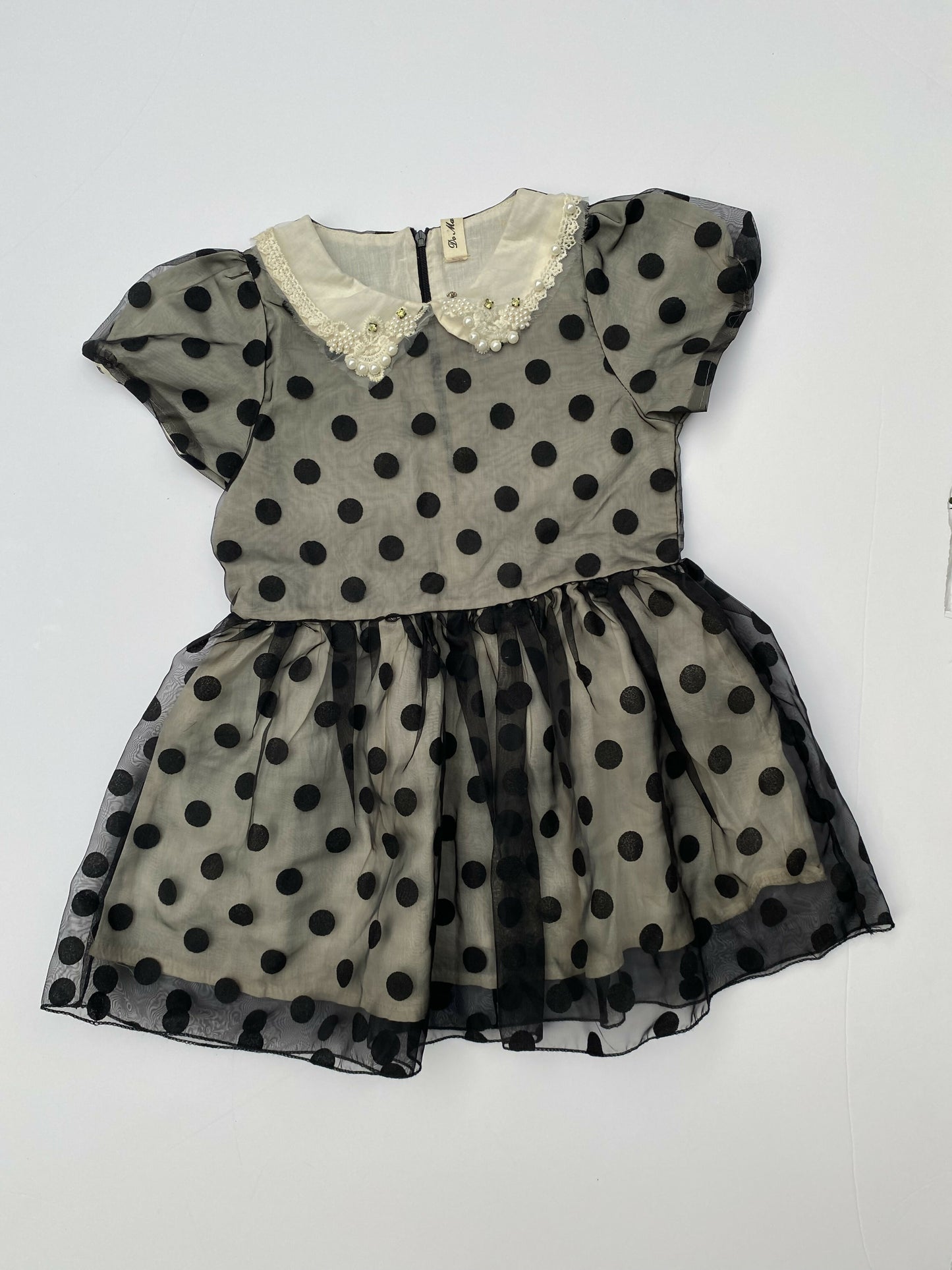 Do Mathy spotted sheer dress 4-5yrs