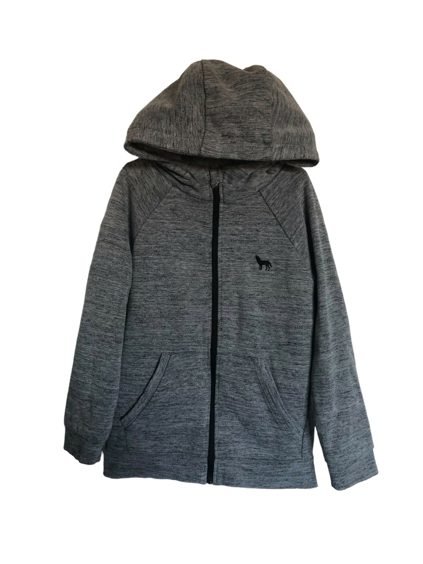 MAC & ELLIE - Grey Sherpa Lined Hoodie - Age 8