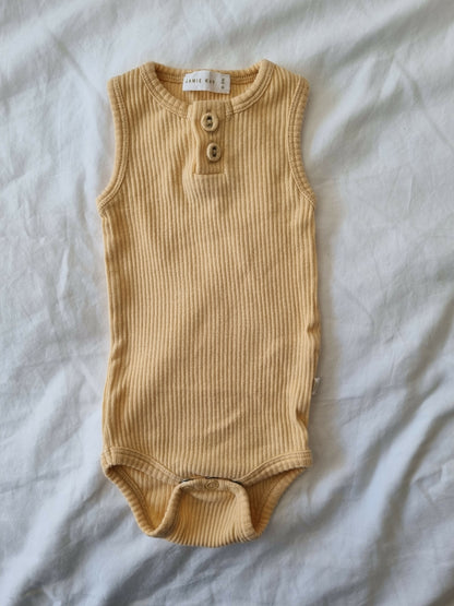 Jamie Kay Ribbed Bodysuit Legging Bundle | Honey Peach |Size 0-3m