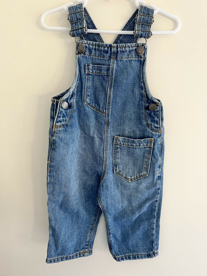 Zara denim overalls