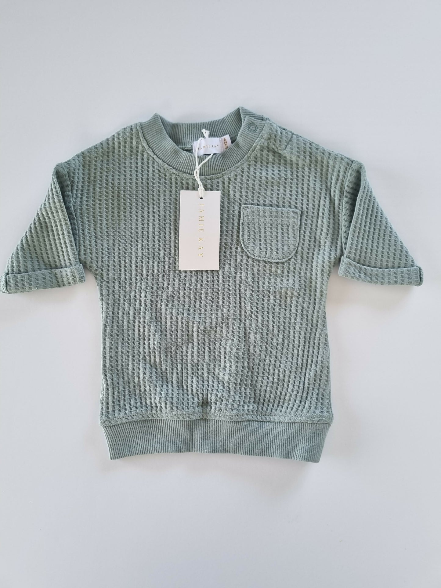 Jamie Kay Waffle Tee, Size 6-12m