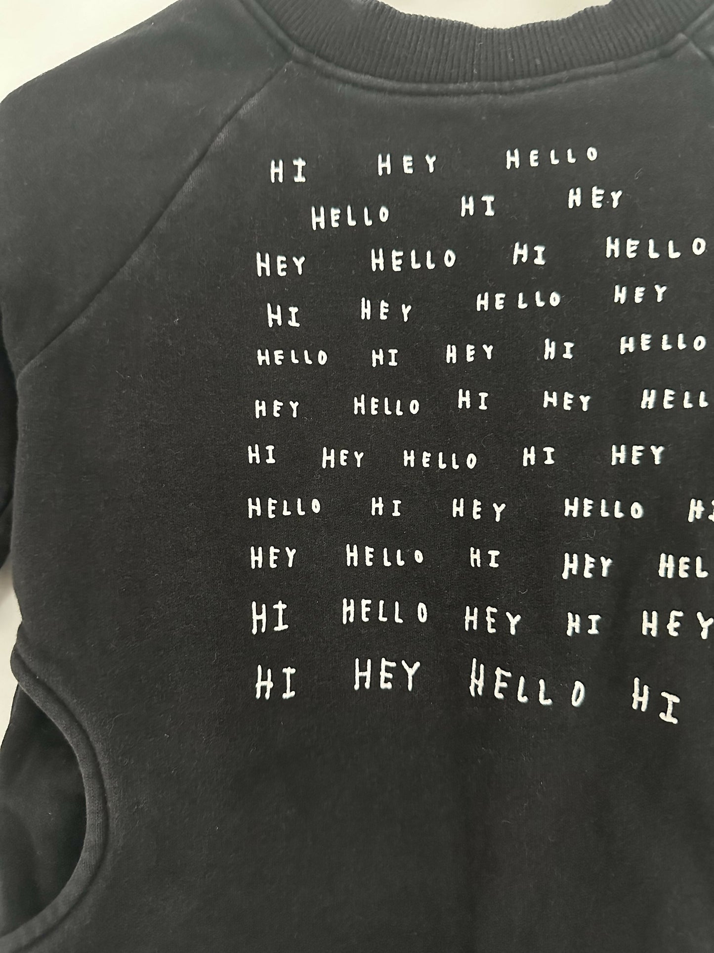 Minti Hello Goodbye Sweatshirt - Black - Size 2