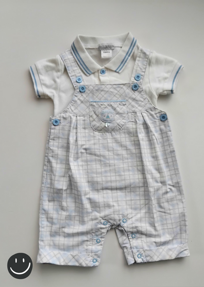 Kris X Kids Polo + Shortalls Set | 12-18 months