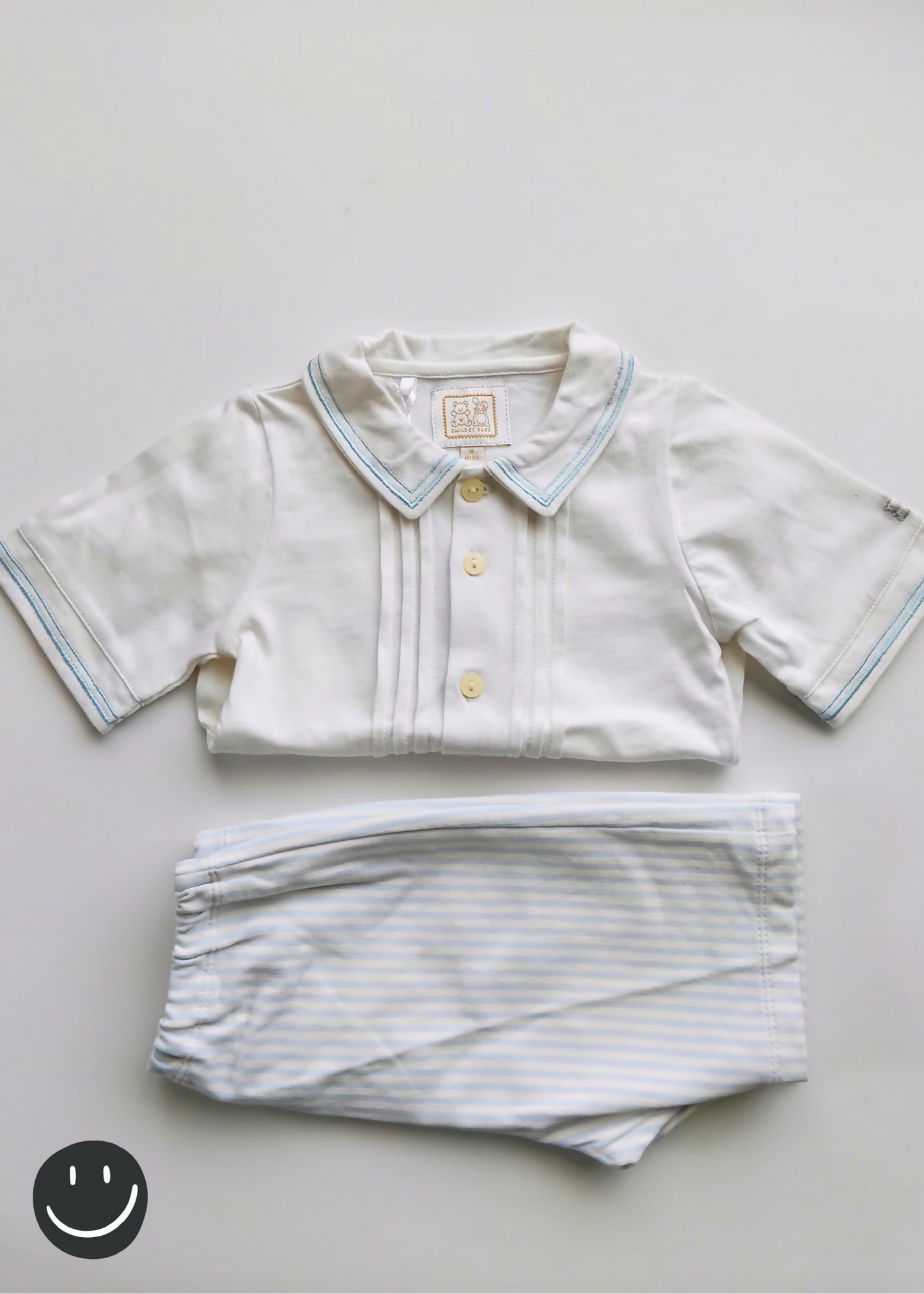 Emile Et Rose Top + Striped Shorts Set | Size 12-18 months BNWT