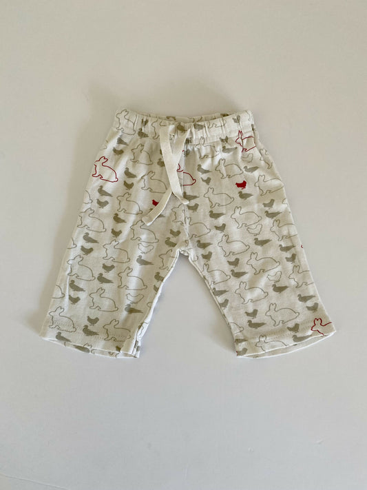 Nature Baby rabbit print pants 0-3 months