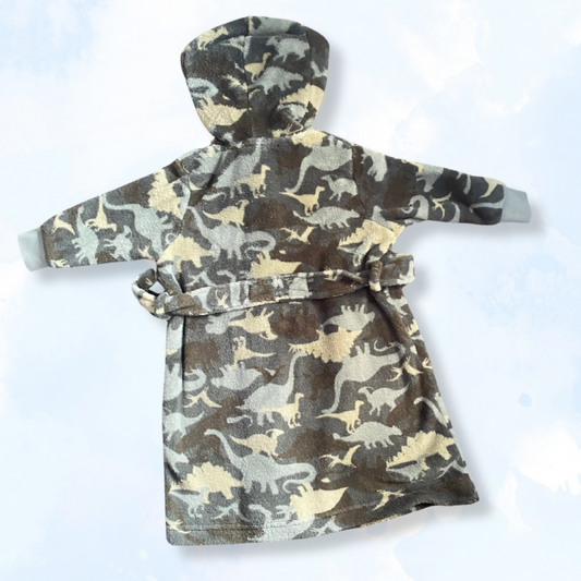 Camo Dino Dressing Gown | Size 1-2