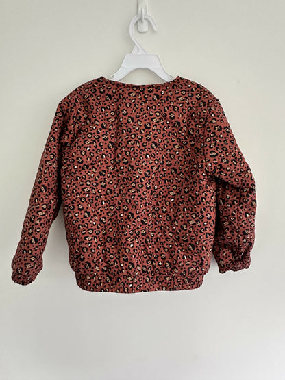 Cotton On Kids Animal Print Bomber Jacket - Size 5-6