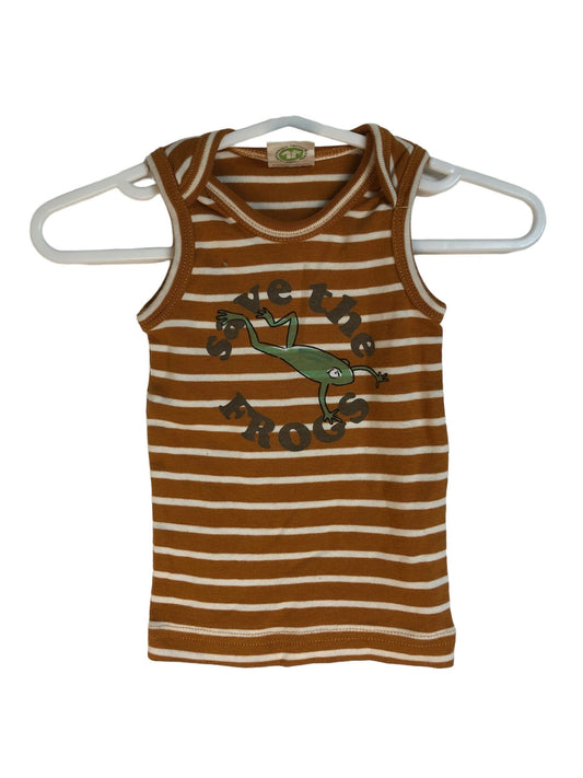 NATURE BABY - "Save the Frogs" Vest - Age 0-3 Months