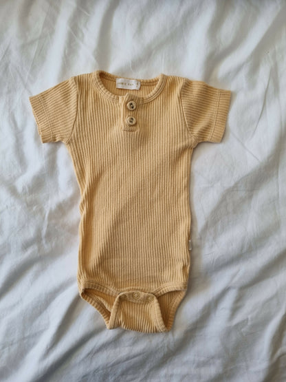 Jamie Kay Ribbed Bodysuit Legging Bundle | Honey Peach |Size 0-3m