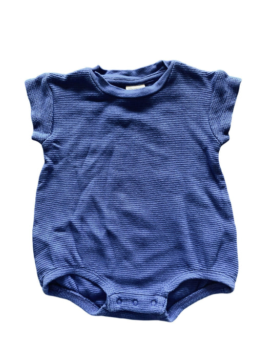 (0-3) NATURE BABY WAFFLE ROMPER