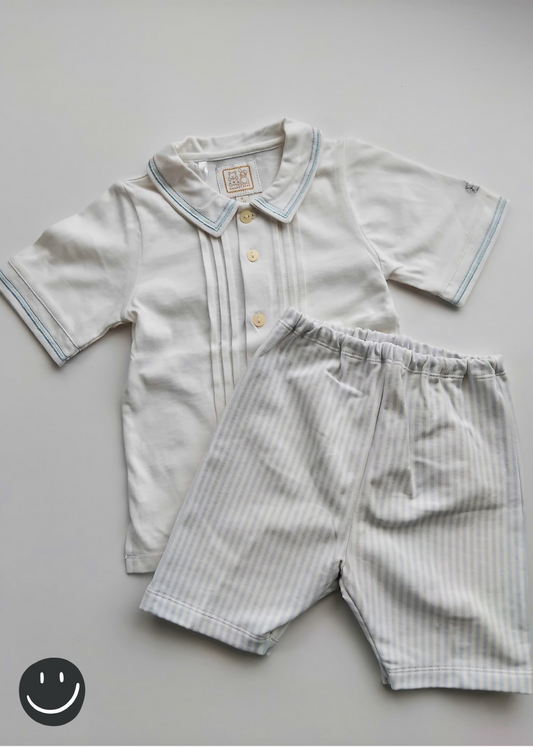 Emile Et Rose Top + Striped Shorts Set | Size 12-18 months BNWT