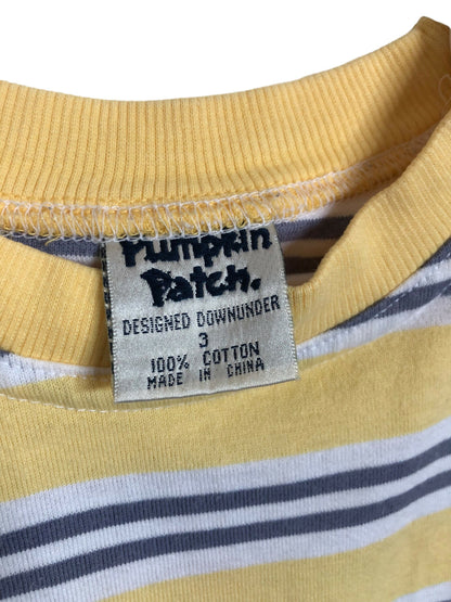 PUMPKIN PATCH - Vintage Oversized Stripe Tee - Age 3