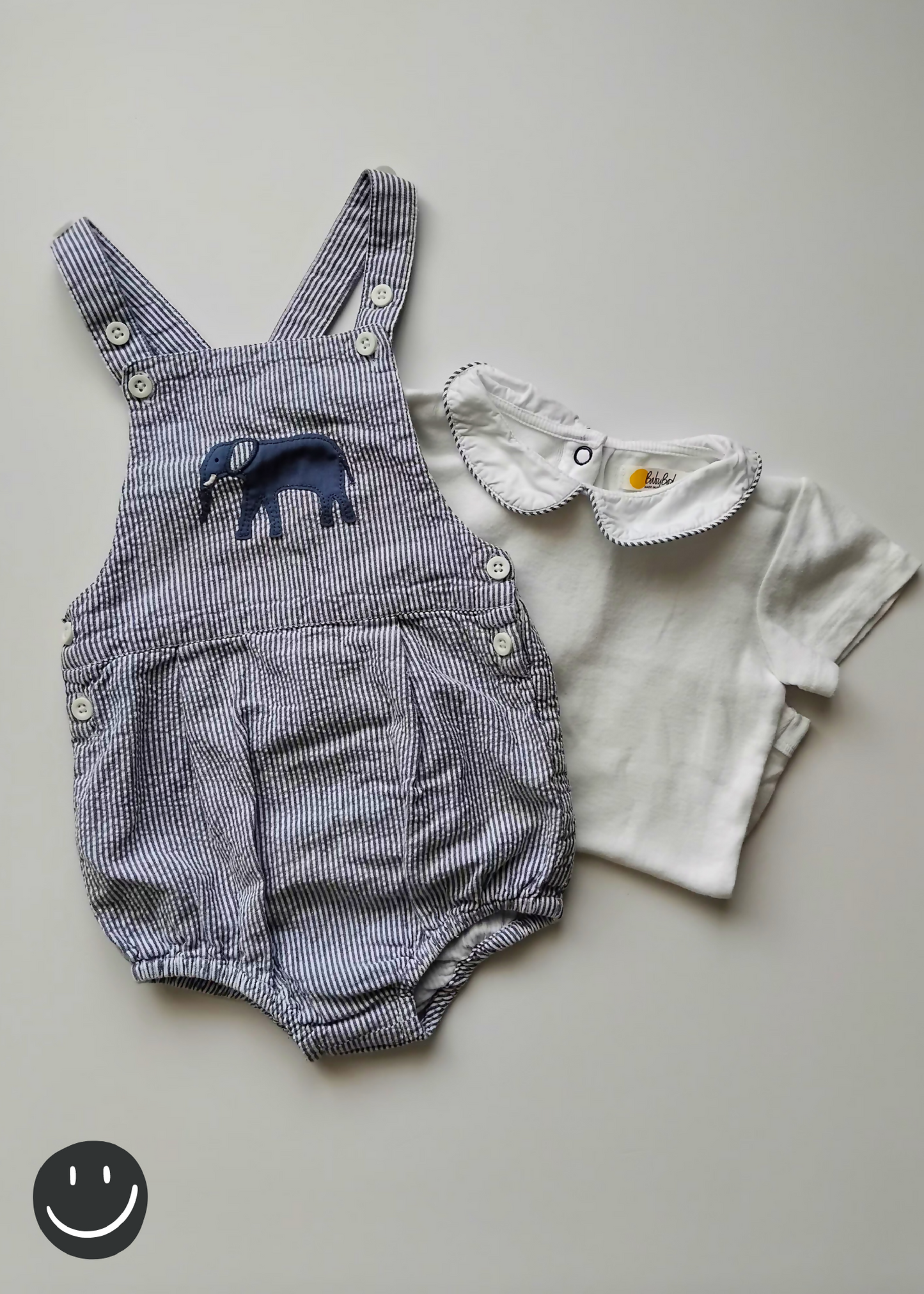 Baby Boden Romper + Bodysuit Set | Size 12-18 months