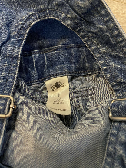 H&T Denim overalls - Size 1