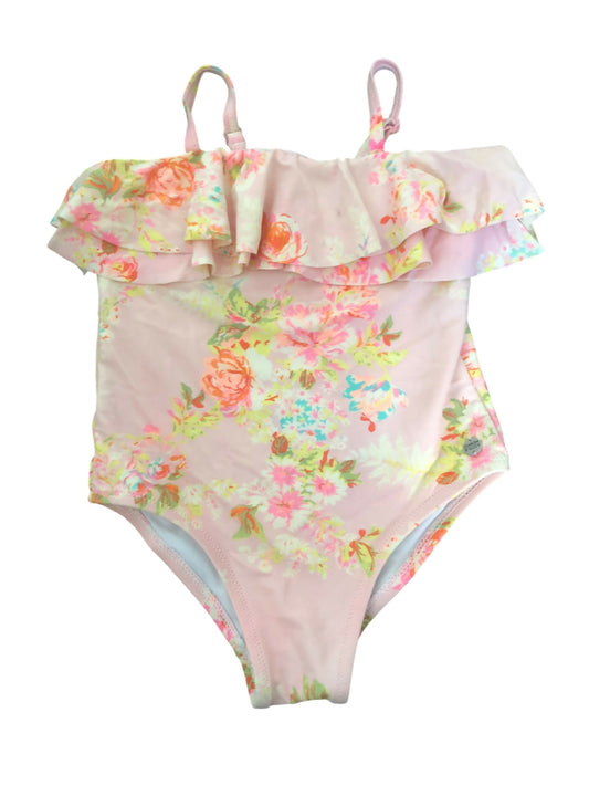 OSHKOSH - Floral Frill Swimsuit - Age 3-4 Years