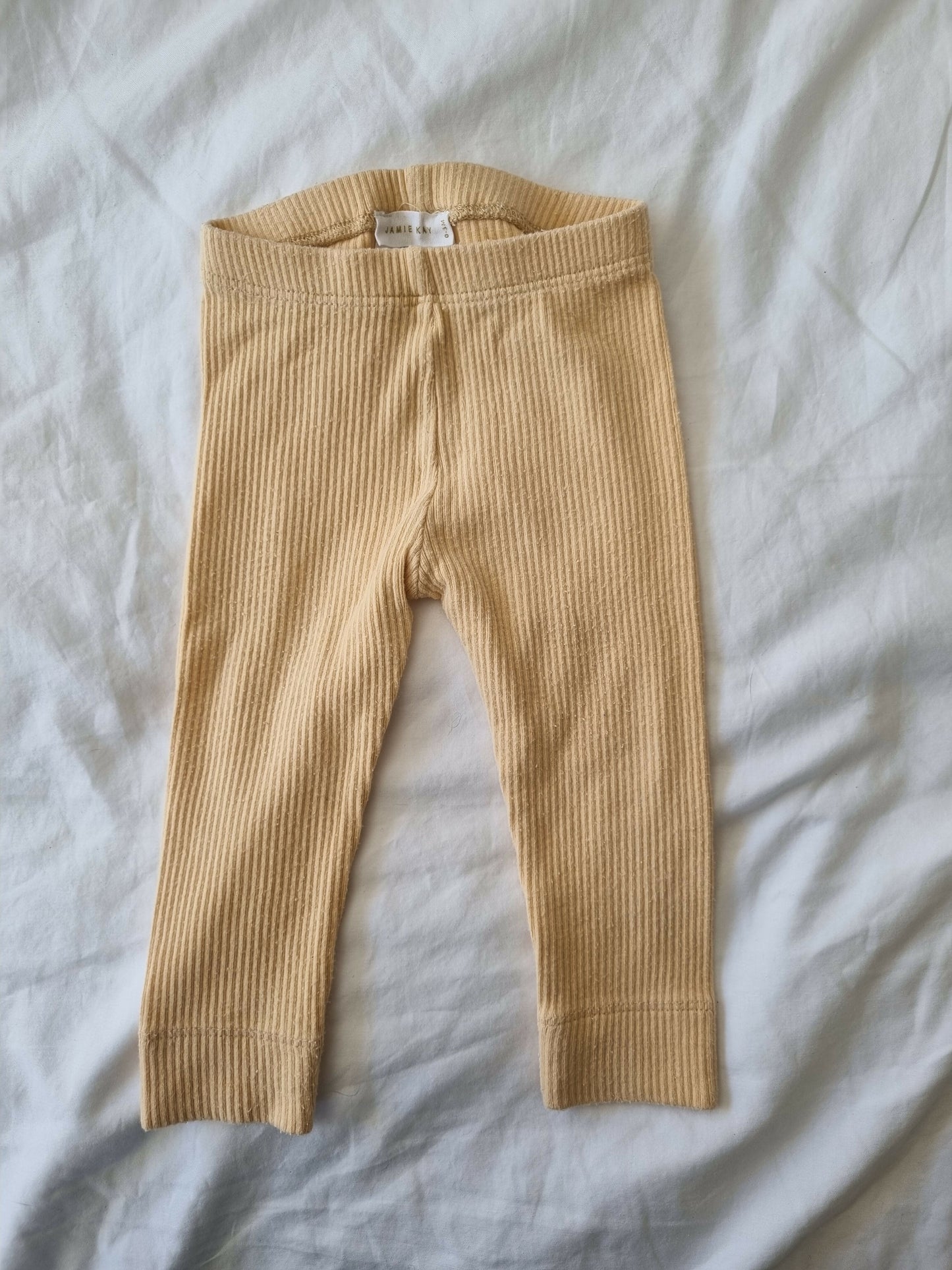 Jamie Kay Ribbed Bodysuit Legging Bundle | Honey Peach |Size 0-3m